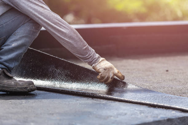 Professional Crawl Space Encapsulation technician working in Alpine, NJ